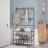 Rack,3-in-1 4-Tier 8 Hooks,16-20 UDEAR Entryway Coat Hall Tree Multifunctional Storage Shelf with Shoe Bench and Pairs
