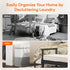 Lifewit 3 Pack 80L Large Freestanding Laundry Hamper, Collapsible Waterproof Tall Clothes Basket for Laundry