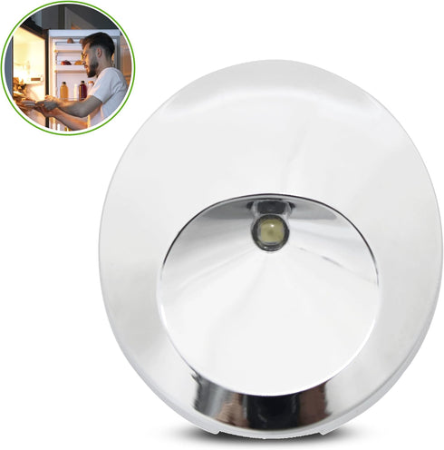 Compatible LED Light Bulb for GE Refrigerator, WR55X11132 WR55X25754, Chrome Color Cover Light Kit