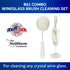 Premium Wine Glass Cleaning Brush Set of 2, Non-Scratch Cleaner for Crystal Stemware and Goblets