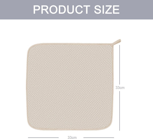6 Set Set,100% Pack 6, MaopaoBeauty Piece Washcloth Microfiber - Quick Dry, Thick, Soft, Plush and Highly Absorbent