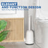 TRENTI 2 Pack Set (2, Toilet Brush, Toilet Brush and Holder with Durable Curved BristlesToilet Scrubber, Toilet Bowl