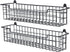 Spice Rack Organizer Wall Mount, 2 Packs Storage Shelf for Cabinet Door, Black Spice Organization Rack for Kitchen