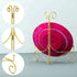Plate Display Stands with Hinged Folding Design, 8 Inch Picture Frame Stand for Tables, Decorative Easels for Plates, Photos, Cards and Books, 8’’ Gold