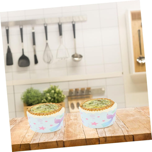 Baking Tool 100Pcs Cake Cups, Non-stick Home Cake Cup Baking Supply, DIY Muffin Cup Dessert Cup Bakeware