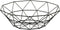 Geometric Metal Wire Fruit Bowl, Iron Arts Storage Basket for Kitchen Counter, Black