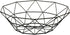 Geometric Metal Wire Fruit Bowl, Iron Arts Storage Basket for Kitchen Counter, Black
