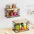 2 Pack Stackable Storage for Kitchen Laundry Pantry Organizers,Trash Bag Holder with Bamboo Top,Wall Mount Garbage Bag