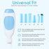 Squeezi 2 Unit Pack Wall Mounted Shower Dispenser for Shampoo and Soap Bottles, Bright White