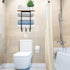 3 ELITEROO Towel Racks for Bathroom Wall Mounted, Towel Holder with Wooden Shelf and Hooks for Washcloths Hand Towel
