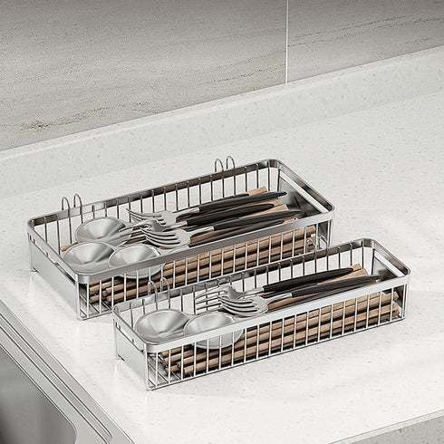 kaileyouxiangongsi Drawer Organizer, Silverware Organizer for Kitchen, Mesh Utensil Drawer Organizer for Spoon, Fork,