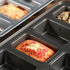 PLAZOTTA 2 Packs Mini Loaf Pan with Silicone Handle, 8 Cavity Non-Stick Baking Pan for Mini Bread, Brownies, Cheesecake