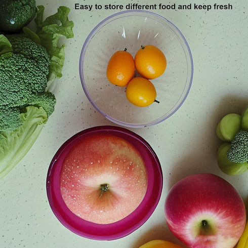 Dokpod Reusable Onion & Tomato Storage Containers - Freshness Saver Keepers with Transparent lid Organizer for Fridge