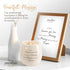 Pavilion 8 Oz Candle Holder, Cream Beige Ceramic Vessel with 100% Soy Wax, Tranquility Scent
