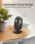Desk Fan, Small & Quiet USB Powered Table Fan, Rechargeable Battery Operated Mini Fan for Office Bedroom