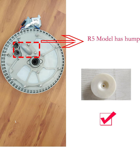 DD94-01003A Dishwasher Wash Pump Impeller Assembly for Samsung R5 Models in Pale Yellow
