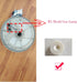 DD94-01003A Dishwasher Wash Pump Impeller Assembly for Samsung R5 Models in Pale Yellow