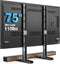 YOMT Universal Table Top TV Stand for 20-75 Inch Flat Curved TVs, Height