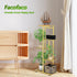 Facofaco 5 6 Tier Potted Gold Plant Stand Indoor Outdoor with Gardening Tools and Gloves, Upgraded Corner Metal Plant
