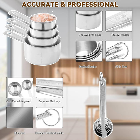 Hand Mixer Electric Mixing Bowls Set, 5 Speeds Handheld Mixer with 5 Nesting Stainless Steel Bowls, 200W