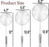 Spider Strainer Skimmer Spoon, Set of 3 Sizes, Stainless Steel Fryer Scoop, Wire Strainer Ladle for Cooking