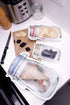50Pcs Mason Jar Pattern Food Storage Bags, Reusable Portable Smell Proof Ziplock Bags, Red 7.6 5.4in