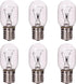6 Pack Microwave Light Bulb 40 Watt 120V T8 Replacement E17 Standard Base Bulbs for Oven Stove Refrigerator