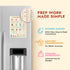 Levain & Co Kitchen Conversion Chart Magnet for Easier Cooking & Baking, Vintage Kitchen Accessories