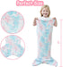 Viviland Kids Mermaid Tail Blanket, Glow in The Dark Flannel Mermaid Blanket Gifts for Girls, Luminous Star Tie Dye