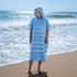 UHRMF 1pcs Cotton Turkish Towel Poncho Turkish Surf Poncho Changing Towels Wearable Beach Towel Hooded Swim Robe