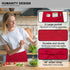 PLOYMONO 10 Pack Waist Apron with 3 Pockets, Red Waitress Waiter Server Short Apron