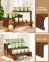 3 5.9" Countertop Tier Table Top Plant Stand, Flower Shelf Holder Rack, Wood Display Stand for Window