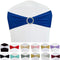 Spandex Chair Sashes Bands 50PCS Stretch Chair Ties Bows with Buckle Slider