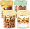 Hotbird 4-Pack Overnight Oats Containers with Lids, 14oz Glass Mason Jars for Overnight