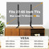 TAVR Furniture 27 30 32 37 40 43 47 50 55 60 65 Inch 88 lbs, 800x500mm TAVR Universal Table Top TV Stand Mount for LCD