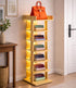 Generic 6 Closet, 7-12 Tier Wooden Freestanding Shoe Rack with LED Ambient Lighting, Slim Narrow Vertical Shoe