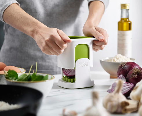 Joseph Joseph ChopCup Vegetable Dicer with Sharp Blades - White