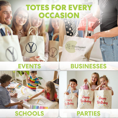 SIMPLI-MAGIC Versatile Canvas Tote Bags for Everyday Use