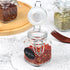 Glass Jars with Airtight Lids, 3.4 oz Small Spice Jars, 12 Pack with Silicone Gasket, Chalkboard Labels