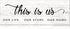 Jetec This Is Us Wall Sign - Wooden Family Wall Plaques with Quotes for Living Room, Bedroom, Christmas Decorations