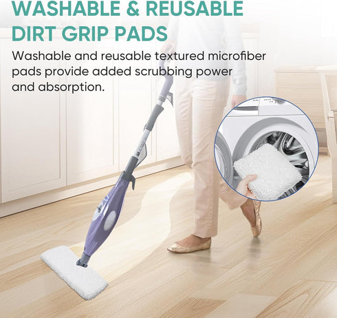 3 Pack S3501 S3601 Steam Pocket Mop Pads for Shark S3500 Series, Washable Compatible with S3501 S3601 S3550 S3901