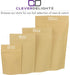 CleverDelights Kraft Stand Up Pouches - 8oz, 100 Pack, 6" x 9" x 3"