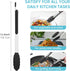 Maywe Tanso 12-Inch Heat Resistant Kitchen Tongs, Silicone Tips, Stainless Steel Locking Food Tongs for BBQ, Cooking,