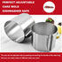 Cake Ring Adjustable Extra High 15cm - Stable Stainless Steel Baking Ring - Cake Ring with Precise Scaling Inside