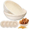 MarzeMuun Banneton Bread Proofing Basket - Proofing Basket Set of 2 (9 inch