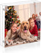 NIUBEE 4x4 Picture Frame, Acrylic Photo Frame, 20% Thicker Block, Double Sided Magnetic Frames