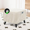 H.VERSAILTEX Thick Ottoman Cover Durable Linen Look Storage Ottoman Slipcover Footrest Stool