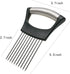 Stainless Steel Onion Holder for Slicing, Onion Cutter for Onions, Tomatoes, Avocados, Eggs, and Other Vegetables