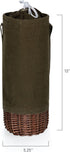 PICNIC TIME Malbec Insulated Canvas Wine Bottle Basket - Wine Tote, Gift Bag