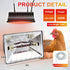 250W Chicken Coop Heater Lamp Winter Hanging Heat Lamp for Chickens Incubators Temperature Adjustable Chicken Brooder